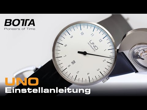 Botta-Design UNO Einzeigeruhr Einstellanleitung
