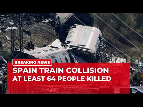 At least 64 killed as two high-speed trains collide in central Spain
