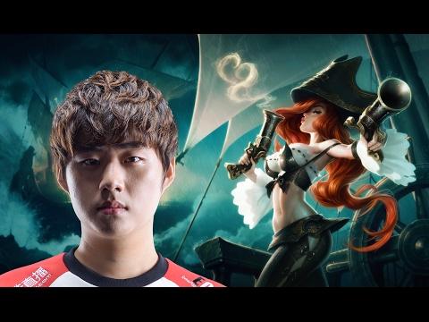 SKT Bang as Miss Fortune vs Ezreal botlane Season 7