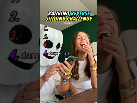 Ranking Reverse Singing Challenge😂😂#shorts