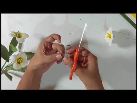White Buttercup Flower making | DIY | Art and Craft | Paper flowers | Home decor