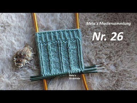 Sockenmuster Nr. 26 - Muster in Runden stricken / mit Hebemaschen / knitting sock pattern