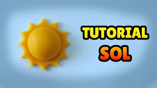 🔴 FAÇA um SOL - Tutorial Fácil Biscuit, Pasta Americana, Clay ou Plastilina - DIY