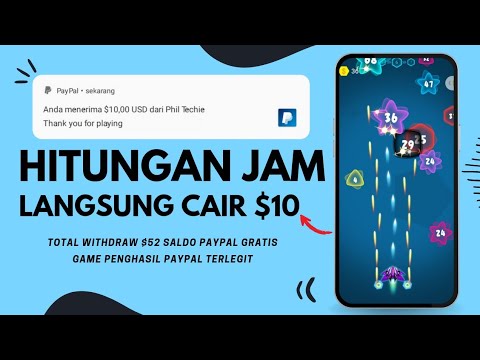 TERLEGIT ! HITUNGAN JAM CAIR $10 SALDO PAYPAL GRATIS | GAME PENGHASIL PAYPAL TERBUKTI MEMBAYAR
