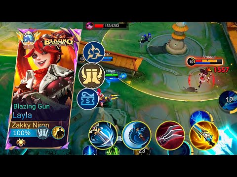 NEW META LAYLA BEST 1 HIT BUILD 2025 - SOLO HIGH RANKED GAME! (recommended build and emblem) - MLBB