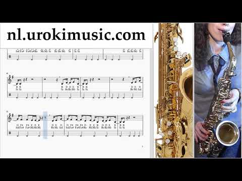 Saxofoonles (Tenor) Childish Gambino - Feels Like Summer Muzieknoten Cursus um-i374