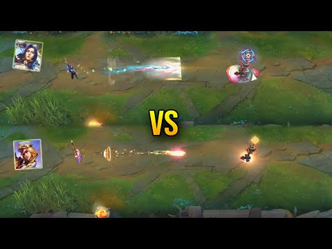 Prestige Commander Caitlyn vs Prestige Arcade Caitlyn Skin Comparison - League of Legends