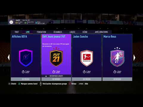 FIFA21 SBC / DCE - DÉFI JOURS JOUEUR FUT - SOLUTION PAS CHER petit pack joueurs or rare