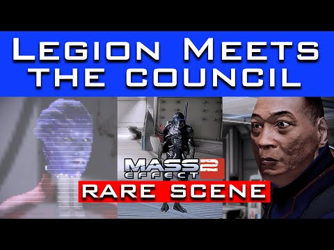 RARE Mass Effect 2 Scene - Legion Meets the Council