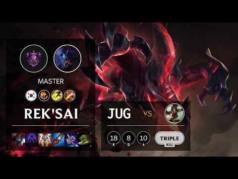 Rek'Sai Jungle vs Nidalee - KR Master Patch 10.16