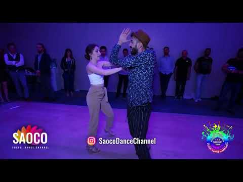 Seda Atalay and Panagiotis Aglamisis Salsa Dancing at Istanbul Social Dance Marathon, Sat 02.02.2019