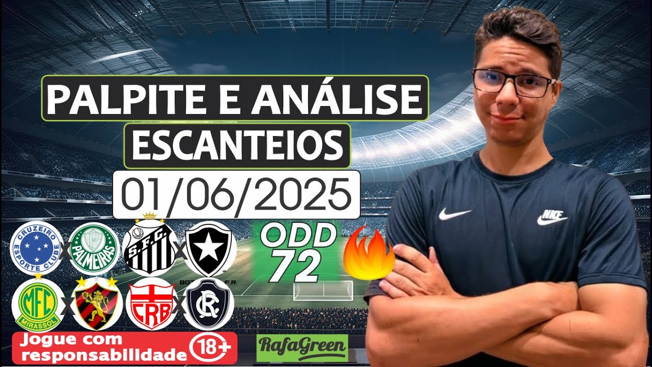 SUPER ODD 72 +  SERIE A + B - PALPITE  E ANÁLISE  EM ESCANTEIOS DE FUTEBOL - HOJE 01/06/2025 DOMINGO