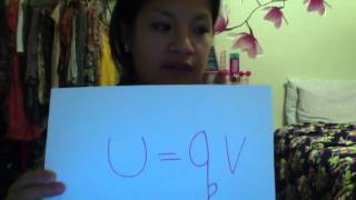U=qV and Kf+qVf=Ki+qVi
