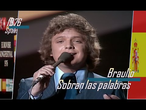 eurovision 1976 Spain 🇪🇸 Braulio - Sobran las palabras ᴴᴰ