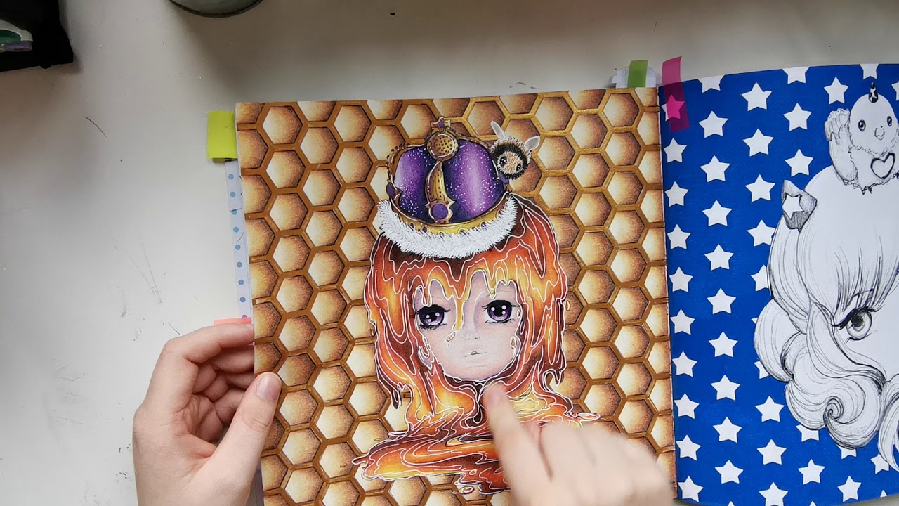 Watch video COLORING BOOK COLLECTION FINISHED PAGES AND WIPS PART 1 ADULT COLORING Now COLORING BOOK COLLECTION FINISHED PAGES AND WIPS PART 1 ADULT COLORING