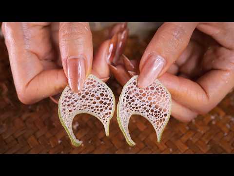 ASMR Have You Ever Heard the Sound of a Taro Stem? (No Talking)