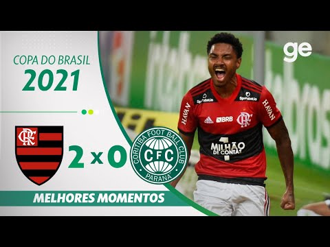 FLAMENGO 2 x 0 CORITIBA | MELHORES MOMENTOS | 3ª FASE COPA DO BRASIL 2021 | ge.globo