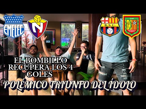 Barcelona 1 vs. Deportivo Cuenca 0 || Emelec 4 vs. El Nacional 0 || FRIENDS' REACTION