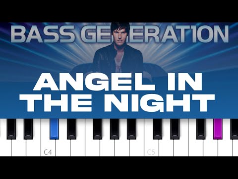 Basshunter - Angel In The Night (piano tutorial)