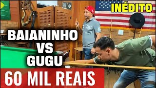 JOGO INÉDITO ENTRE BAIANINHO X GUGU #sinuca