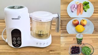 How to Make 5 Baby Food Recipes at Home | Grownsy Baby Food Maker Must-Have for Parents