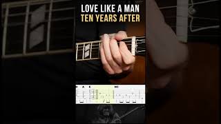 Cool &amp; easy guitar riff by Alvin Lee (Ten Years After) - Love Like a Man #shorts