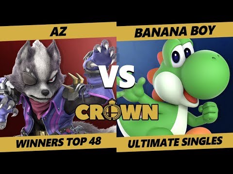 Crown 2019 SSBU - AZ (Wolf) Vs. Armada | Banana Boy (Yoshi) Smash Ultimate Tournament Top 48