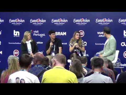 ESCKAZ in Lisbon: Alfred & Amaia (Spain) Press-conference