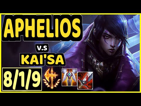 KLAUS (APHELIOS) vs KAI'SA - 8/1/9 KDA BOTTOM ADC CHALLENGER GAMEPLAY - BR
