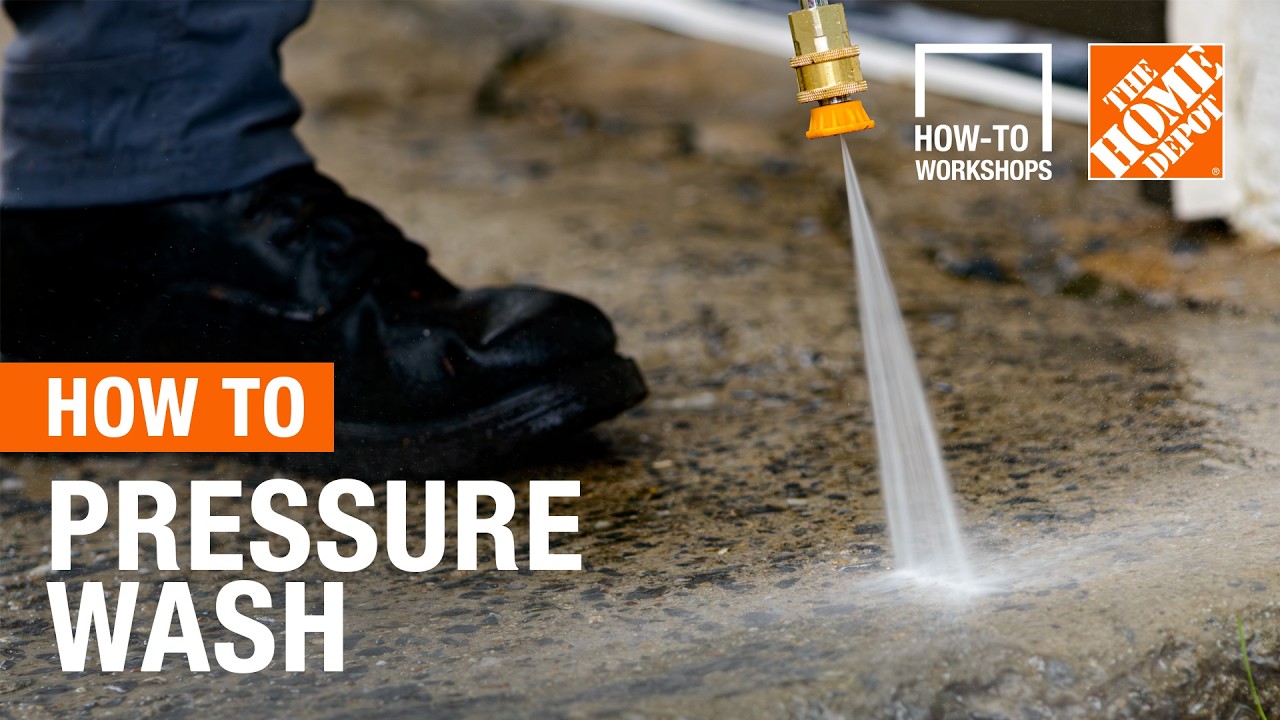 How-To Workshops - How to Pressure Wash | The Home Depot