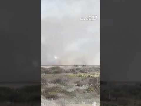 Video Thumbnail: F-35B stealth military fighter jet crashes in California