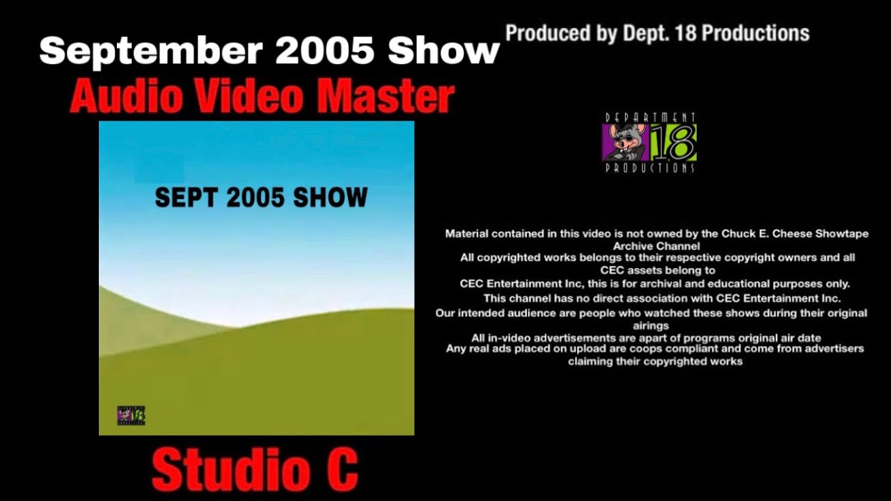 Chuck E. Cheese's September 2005 Show (Studio C)