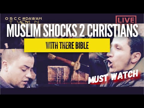 MUSLIM SHOCKS 2 CHRISTIANS WITH THEIR BIBLE