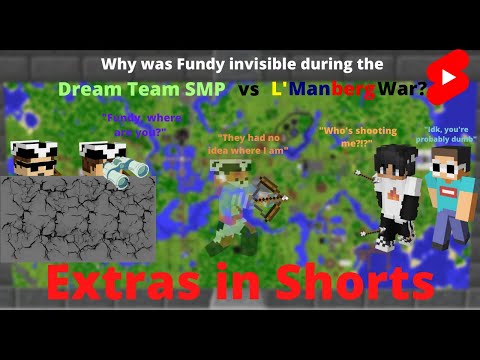 Why was Fundy invisible during the Dream Team SMP vs L'Manberg War | Dream SMP Maps