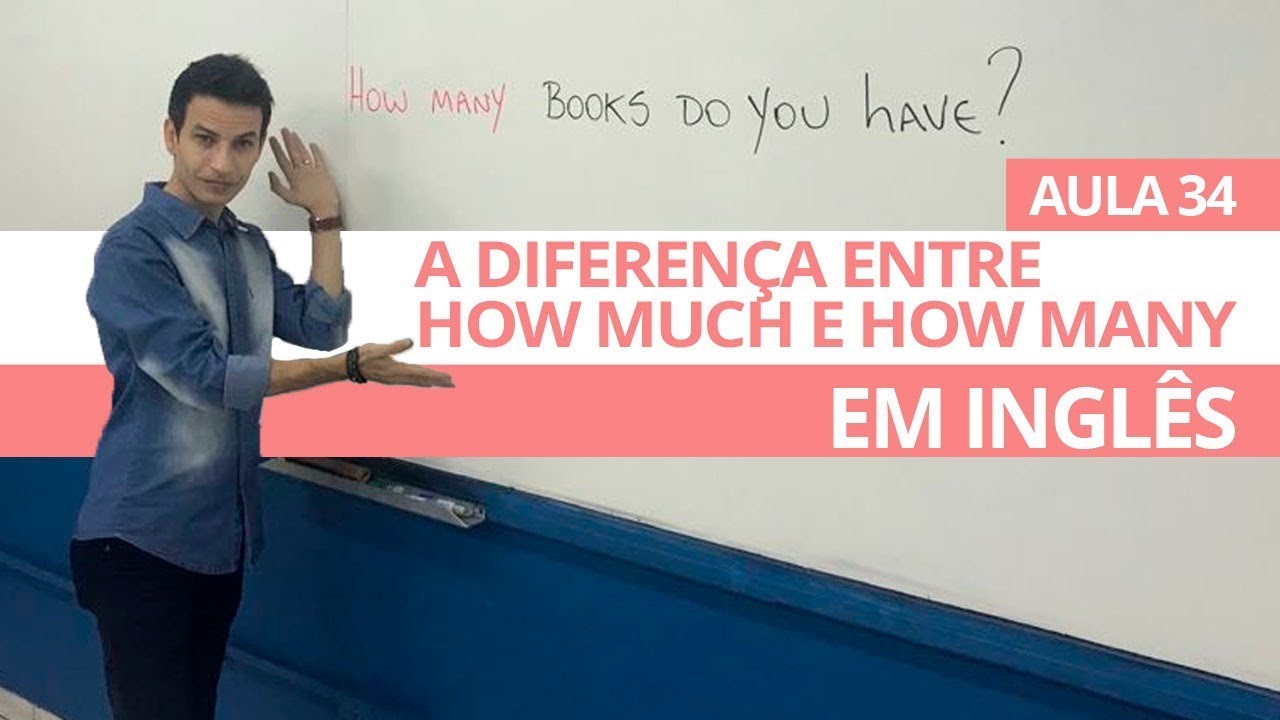 A DIFERENÇA ENTRE HOW MUCH & HOW MANY - AULA 34 PARA INICIANTES - PROFESSOR KENNY