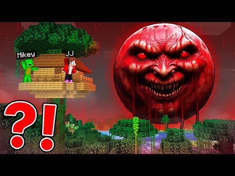 How JJ and Mikey Found The Biggest BLOOD MOON in Minecraft! - Maizen