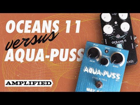 EHX Oceans 11 vs Way Huge Aqua-Puss (DELAY COMPARISON - NO TALKING)