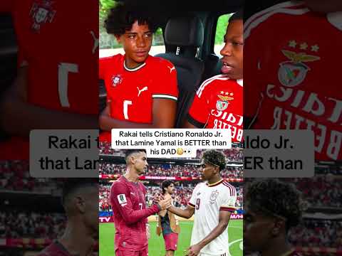 Rakai tells Cristiano Ronaldo Jr. that Lamine Yamal is BETTER than his DAD😳👀