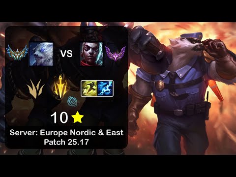 Volibear Jungle vs Ekko - EUNE Challenger - Patch 25.17