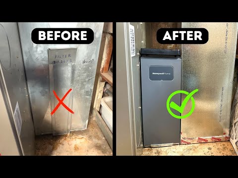 How To Upgrade Your HVAC Air Filter To A 5” Honeywell.    -6 Month Or More Runtime!-