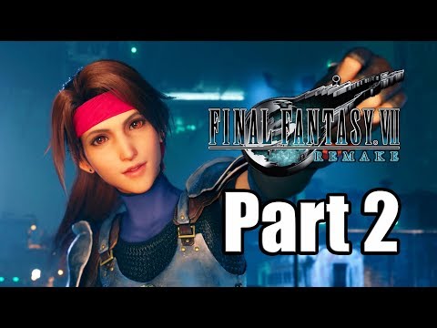 Final Fantasy 7 Remake (2020) Gameplay Walkthrough Part 2 - Jesse Needs Help! [PS4 Pro]