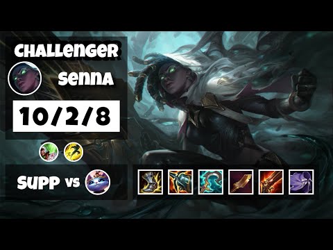 Senna Support 11.11 Challenger Gameplay Replay - S11 (10/2/8) - KOREAN
