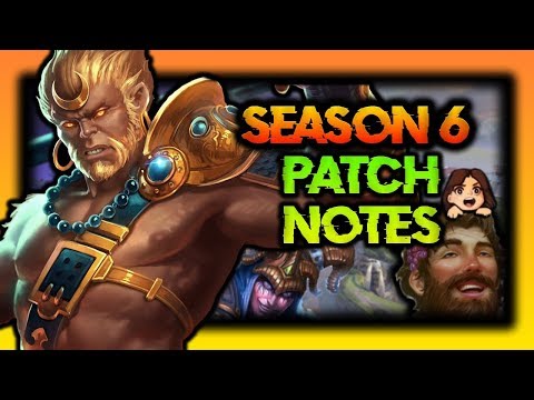 Smite: SEASON 6 PATCH NOTES REVIEW with fineokay! (wow)