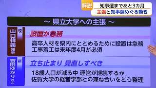 ＜解説＞知事選まで3カ月 自民党県連は「両者支持」に…立候補予定者の主張は【佐賀県】 (26/09/22 18:30)