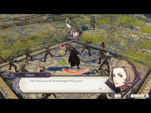 Fire Emblem: Three Houses - Manuela And Hanneman Vs Bandit Leader Unique Dialogue