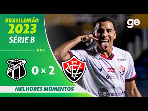 Gols e lances de Ceará x Vitória