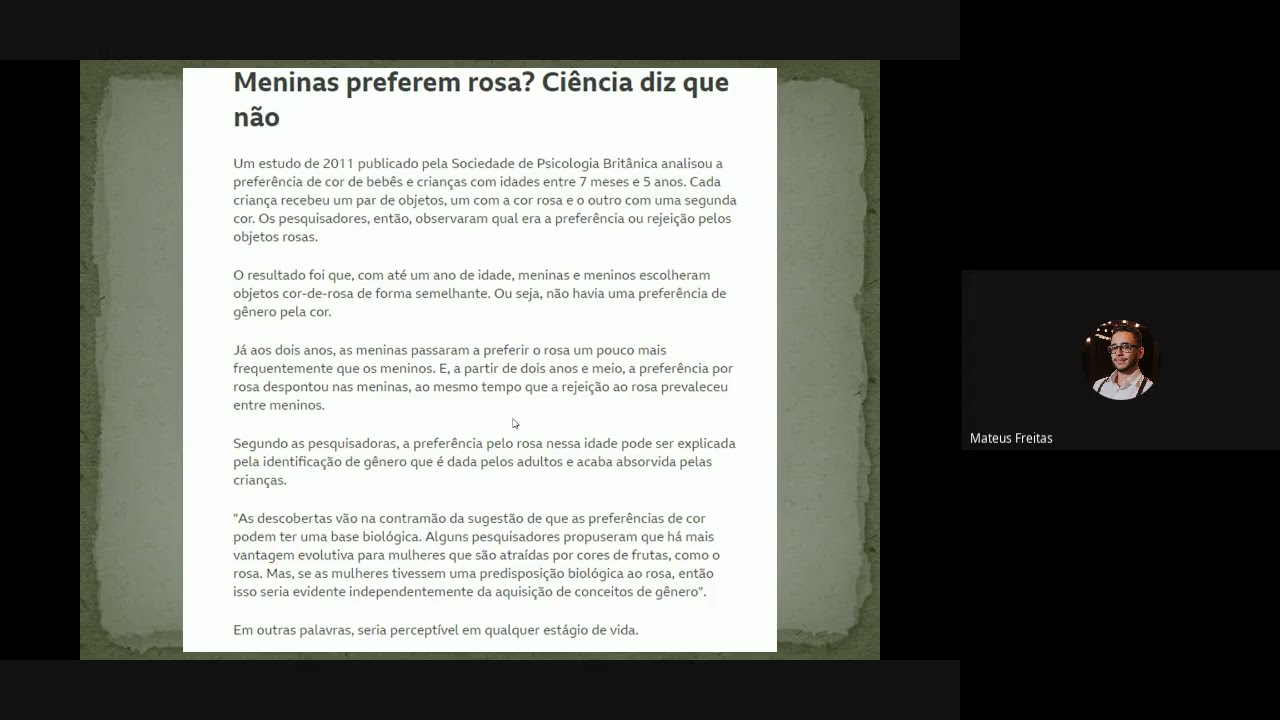 Mulheres vestem rosa meninos azuis: Gênero, virgindade e mercado sob a ótica sociológica.