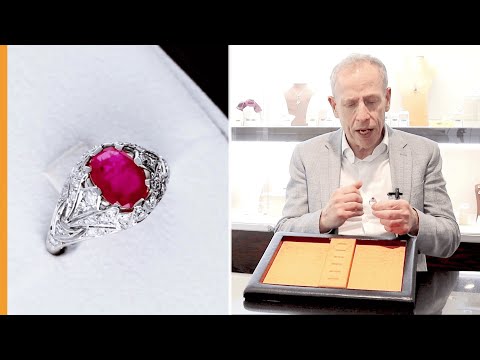 1.50ct Burmese Ruby And 0.66ct Diamond, Platinum Dress Ring - Antique Circa 1930