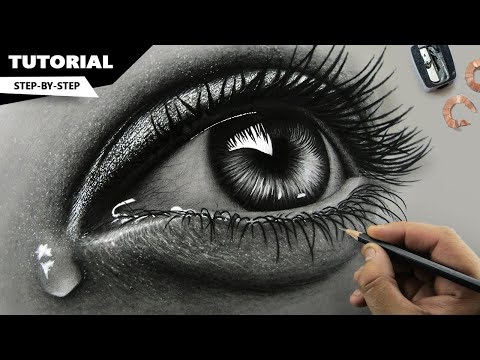, title : 'How to Draw Hyper Realistic Eyes | Step by Step'