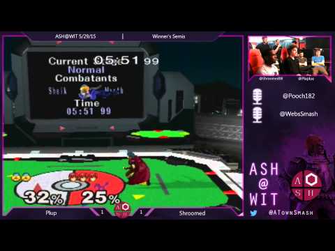 Melee Winner's Semis ASH@WIT 5/29/15 - Plup (Sheik) vs Shroomed (Marth)